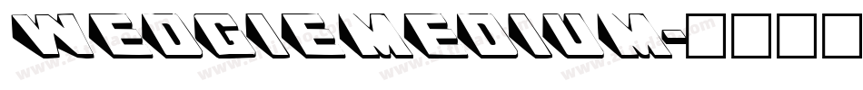 Wedgie Medium字体转换